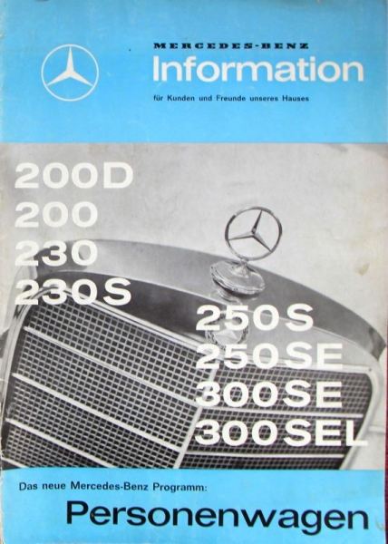 "Mercedes-Benz Information" Factory-Magazine 1965 (8947)